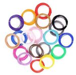 URANUS™ 10 Colors x 10 Mtrs 3D Pen Filament Refills 1.75 mm PLA Pack… (10 Mtr, 10 Colors)