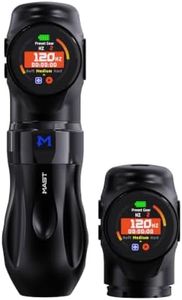 Mast Archer3 Ultra Wireless Tattoo Machine Pen | Faulhaber Brushless Motor, 4.2mm Stroke, Dual 2500mAh Batteries, DCV/Hz Modes, for Experienced Artists, Black