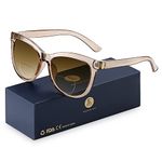 EASY READ Bifocal Reading Sunglasses for Women?Fashion Sun Readers UV400 Protection(Magnification 2.50, Brown)