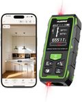 656ft/200M Dual Laser Distance Measuring Tool, Huepar Professional Rechargeable Digital Laser Room Measure Devices, Bilateral Metro Laser Measurement Tool with with Angle Sensor, Magnetic Back