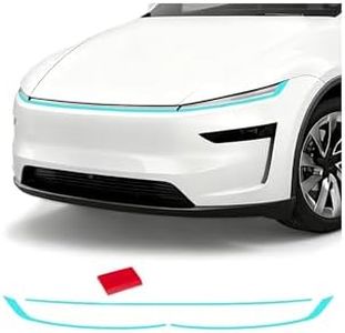 cybtkcar for Tesla TPU PPF Paint Protective Film Model Y Juniper 2025 2026 Headlight Trim Stickers Clear Car HD Scratch Exterior Model Y Juniper Accessories Headlights Trim Film Blue