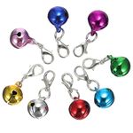 STOBOK 24Pcs Bell Keychain Security Alarm Bells Keyring Handbag Purse Bell Pendant Dog Cat Collar Bells Charm for Girl Woman Backpack Bell Decor Car Key Holder Random Color 14mm