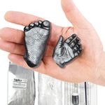 Baby Casting Kit to Make 3D Hand and Foot Plaster Casts by BabyRice (Pewter)