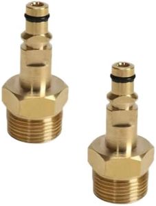 Calsgkspray 2Pcs Gold M22 Adapter High Pressure Washer Hose Adapter Pressure Pipe Quick Connector Converter Fitting for K Series Pressure Washer Replacement Parts and Accessories