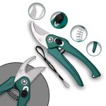 Garden Cutter Pruning Shears - Premium Garden Pruners & Gardening Scissors - Heavy Duty Plant Cutter, Bypass Pruners, and Ergonomic Hand Tools - Precision Floral Shears, Hedge Shears, Tree Trimmer