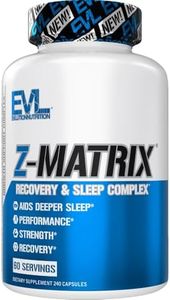 EVL Post Workout Recovery Supplement - Magnesium and Zinc - ZMatrix Zinc Magnesium Aspartate Muscle Recovery Supplement for Sleep Support and Muscle Health
