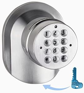 SoHoMiLL ® Electronic Keypad Door Knob and Lock Set with Backup Mechanical Key (Spring Latch Lock; Not Deadbolt; Not Phone Connected), Single Front keypad YL 99 Upgraded Model-B