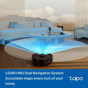 Tapo RV30 Max Plus Robot Vacuum Cleaner with Mop – 5300Pa, Auto-Empty, LiDAR Navigation, Alexa & Google Compatible
