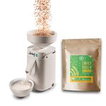 Grain Mill Mockmill 100 | Made in Germany | Corundum and Ceramic Millstone (Mockmill 100 + 2.5 kg Organic rye)