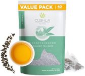 Decaf Oolong Tea Bags Value Pack, Decaffeinated Hot or Cold Brew, Smoky, Woodsy, Nutty Notes Delicate Toasty Finish - 40 Decaf Oolong Tea Bags