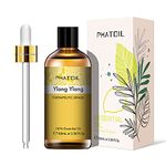 PHATOIL Ylang Ylang Essential Oil 100ML, Pure Premium Grade Ylang Ylang Essential Oils for Diffuser, Humidifier, Aromatherapy, Candle Making