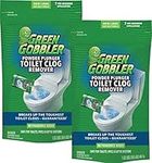 EcoClean Solutions Inc GGPP-2 Powder Plunger Toilet Drain Clog Remover, 2 Pack, White