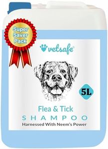 VetSafe Flea and Tick Shampoo, 5000ML, Blue