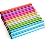 Aluminum Track Field Relay Baton Track Baton Sports Field Race Batons Corrosion Resistant for Outdoor Running Race Student Relay Events, Assorted Colors (7 Pieces)