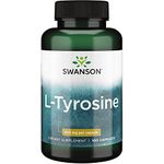 Swanson, L-Tyrosine, 500mg, 100 Capsules, High Dose, Soy Free, Gluten Free, Non-GMO