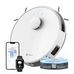 Lefant M1 Robot Vacuum Cleaner with Mop, dToF Laser Navigation and SLAM Mapping, 5500Pa Strong Suction, 150 Minutes, No-Go Zones, 2.4G Wi-Fi/App/Alexa Control, Ideal for Pet Hair and Hard Floors