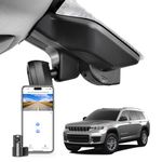 Mangoal Front 4K & Rear 1080P Dash Cam Custom for Grand Cherokee 2022 2023 2024,Grand Cherokee L 2021-2024 (Model D), Laredo Limited Overland Summit Trailhawk, UHD 2160P Video,WiFi & App,128GB Card