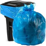 Aluf Plastics 65 Gallon Blue Trash 