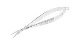 SE SP46C 4 1/2-Inch Iris Scissor with Spring, Curved