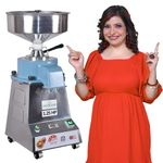 Jaisinghani Group 1.25 Hp Stainless Steel Stone Flour Mill | 6-8 Kg/Hour Grinding Capacity | Traditional Grinding at Home | Fresh Flour Atta Chakki Machine | Energy Saving Square Grain Mill