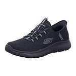 Skechers Men's Summits HIGH Range Slip-On, Black Mesh Trim Black, 9 UK