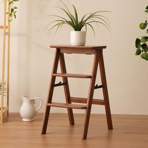 Bamboo 3 Step Ladder