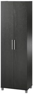 Systembuild Evolution Camberly 24" Utility Storage Cabinet, Black Oak