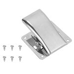 Fish Tail Clip, Fish Fillet Clamp, Stainless Steel Fish Tail Clip with Deep-jaw and Mounting Screws for Cutting Board, Anti-Rust and Corrosion Resistant