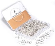 BEADNOVA 8mm Open Jump Rings Silver