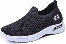 ortorex Orthopedic Womens Slip on Sneakers Black