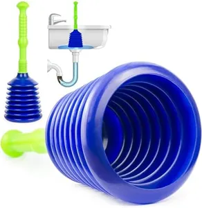 Luigi's Sink and Drain Plunger for Bathrooms, Kitchens, Sinks, Baths and Showers. Small and Powerful, Commercial Style 'Plumbers Plunger' with Large Bellows