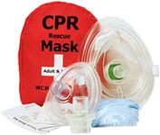 Adult & Infant CPR Mask Combo Kit with 2 Valves, MCR Medical