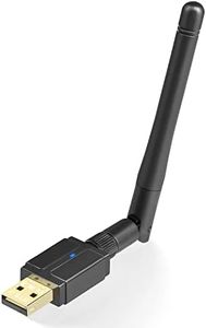 Adaptador Bluetooth Pc, USB Bluetooth 5.3 Dongle, Largo Alcance 328FT / 100M Bluetooth Stick Plug and Play sin Driver Compatible con Ordenador Windows 11/10/8.1