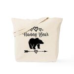 CafePress Nanny Bear Grandma Gift Tote Bag Natural Canvas Tote Bag, Reusable Shopping Bag