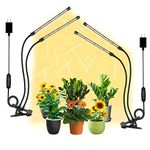 2-Pack Plant Light for Indoor Plants, JINHONGTO 3000k/5000k/660nm Plant Light, 3 Light Modes & 10 Dimming Levels with Timer Function Grow Lights for Indoor Plants