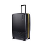 MOKOBARA Iconic Range The Check-in Luggage 79cms Large Size German Makrolon Poly-Carbonate Hard Sided 8 Hinomoto Wheels Suitcase Trolley Black & Yellow (Limited Edition)