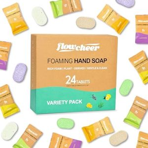 Foaming Hand Soap Tablet Refills-24 pack Makes 192 fl oz (24 x 8 fl oz Bottles)-Variety Fragrance Soap Refills Tablets for Using With Foaming Hand Soap Dispenser(Not Included) Only