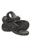 Mountain Warehouse Crete Mens Sandals - Durable & Sturdy Grip, Cushioned Footbed, Neoprene Lined, Hook & Loop Straps Beach Shoes - Spring Summer Travel, Walking Grey Adult Shoe Size 8