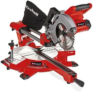 Einhell Power X-Change 36V Cordless Sliding Mitre Saw - 310mm Drag, LED, Dust Extraction, 45° Mitre, +/-47° Bevel - TE-SM 36/210 Li Single Bevel Circular Saw (Battery Not Included)