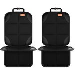 Smart eLf Car Seat Protector, 2Pack car seat Protector for Baby carseat with Thickest Padding, Non Slip Backing Mesh Pockets for Baby, Pet