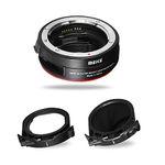 Meike MK-EFTR-C VND Drop-in Filter Auto-Focus Mount Lens Adapter for Canon EF to EOSR with Variable ND Filter and UV Filter for EOS R R5 R6 RP C70 Cameras