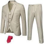 Hihawk Men's 3 Piece Suit with Stre