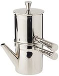ILSA Neapolitan Coffee Maker in Stainless Steel 18/10 Cups 1-2, Silver