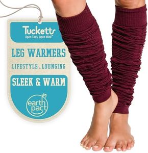 Tucketts Leg Warmers Women, Winter Over Knee Footless Sock, Dance, Modern 80s, Colombia Made, Superior Warmth Minimal Bulk, Ruched Stitching Ribbed Cuffs, Petit to Large Calves, 1 Pair, Tanami