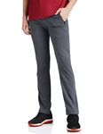 Jockey Men Slim Fit Cotton Blend Track Pants (9510_Charcoal Melange & Black_large_Grey_L)