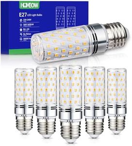 HOMEOW Lampadine LED E27 Luce Calda 2700K, 16W 1600LM Lampadina LED E27, Equivalenti a 150W Lampada Alogena, Lampade LED E27 Mais Risparmio Energetico, AC 220-240V, Set di 6