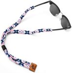 Pilotfish Premium Cotton Eyewear Retainer Sunglass Strap - Multiple Design Options - Soft & Durable Sunglass Holder, Aztec, 28 Inch