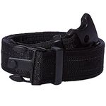 Uncle Mike's Law Enforcement 87793 Kodra Nylon Web Ultra Duty Belt with Hook and Loop Lining, Black, 3X-Large (56-60")