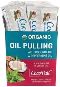 CocoPull Organic Travel Sachets Coconut Oil Pulling Fresh Breath Mouthwash