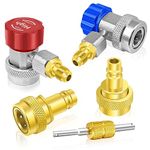 Boltigen A/C R134a R1234yf Quick Coupler, R134a to R1234yf Refrigerant Adapter Connector Conversion Kit with R134a Quick Adapter, R1234YF Quick Adapter